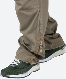 『mnml』ミニマル (30) スナップジッパー カーゴパンツ mnml ミニマル SNAP ZIPPER CARGO PANTS OLIVE スナップボタン