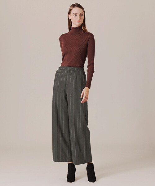 MACKINTOSH LONDON(マッキントッシュ ロンドン)の「ウールフラノワイドパンツ(その他パンツ・レディース・チャコールグレー・38/40/36)」の2枚目の写真