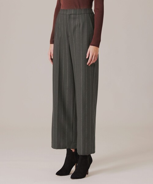 MACKINTOSH LONDON(マッキントッシュ ロンドン)の「ウールフラノワイドパンツ(その他パンツ・レディース・チャコールグレー・38/40/36)」の3枚目の写真