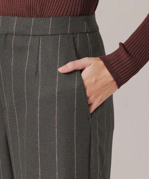 MACKINTOSH LONDON(マッキントッシュ ロンドン)の「ウールフラノワイドパンツ(その他パンツ・レディース・チャコールグレー・38/40/36)」の6枚目の写真
