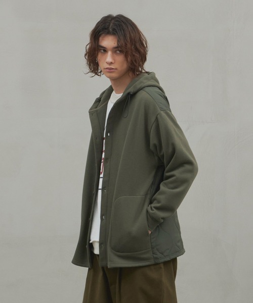 Revo. 背面中綿ウェーブキルトボタンパーカー（パーカー）｜JUGLANS（ユグランス）