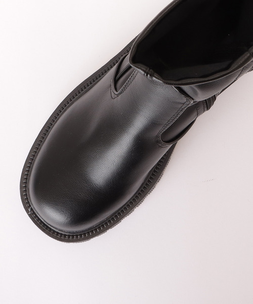 Lace Ladies（レースレディース）の「トラックソール厚底ショートブーツ（ブーツ・レディース・アイボリー/ブラック・23.5/24/ 25/23/24.5/22.5）」の7枚目の写真