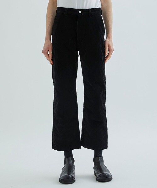 KIIT（キート）の「【KIIT】STUDIOUS別注 VELOUR QUILTING TROUSERS（スラックス・メンズ・ブラック/ホワイト・1/2）」の13枚目の写真
