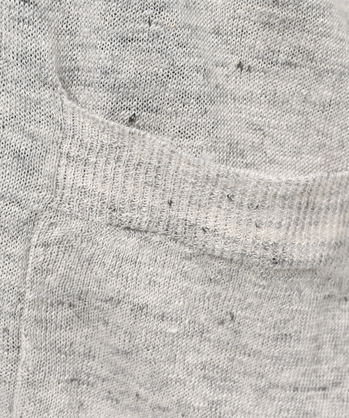 CROON A SONG（クルーンアソング）の「フランスリネンロングカーディガン（カーディガン/ボレロ・レディース・グレー/ベージュ/ライトブルー・FREE）」の6枚目の写真