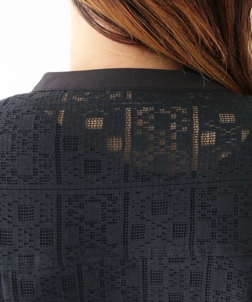 vingtrois(バントロア)の「【vingtrois】シェルボタンレースブラウス(シャツ/ブラウス・レディース・ブラック/オフホワイト・M)」の22枚目の写真