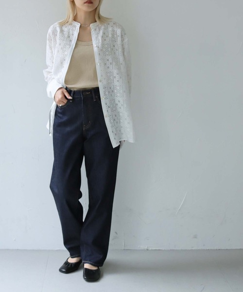 vingtrois(バントロア)の「【vingtrois】シェルボタンレースブラウス(シャツ/ブラウス・レディース・ブラック/オフホワイト・M)」の12枚目の写真