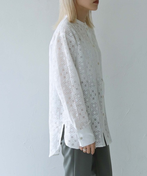 GERARD DAREL ホワイト レース長袖トップス サイズ1 ANAYI（アナイ）の