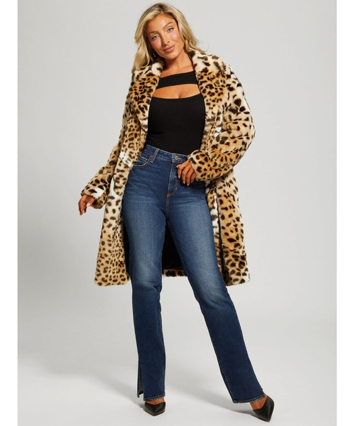Guess（ゲス）の「Diletta Faux-Fur Coat（チェスターコート・レディース・レオパード・MEDIUM/X-SMALL/SMALL）」の6枚目の写真