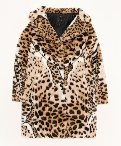 Guess（ゲス）の「Diletta Faux-Fur Coat（チェスターコート・レディース・レオパード・MEDIUM/X-SMALL/SMALL）」の11枚目の写真