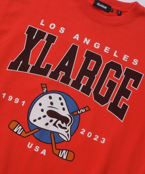 XLARGE（エクストララージ）の「HOCKEY CREWNECK SWEAT（スウェット・メンズ・レッド/グリーン/パープル/ブラック・S/M/L/XL）」の7枚目の写真