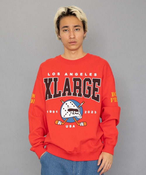 XLARGE（エクストララージ）の「HOCKEY CREWNECK SWEAT（スウェット・メンズ・レッド/グリーン/パープル/ブラック・S/M/L/XL）」の11枚目の写真