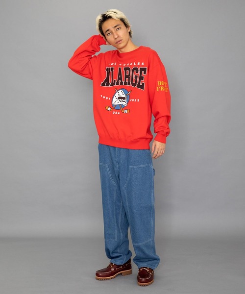 XLARGE（エクストララージ）の「HOCKEY CREWNECK SWEAT（スウェット・メンズ・レッド/グリーン/パープル/ブラック・S/M/L/XL）」の14枚目の写真