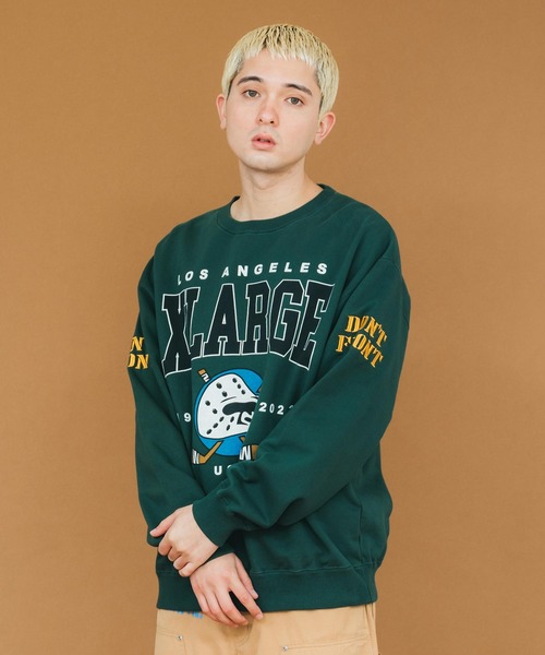 XLARGE（エクストララージ）の「HOCKEY CREWNECK SWEAT（スウェット・メンズ・レッド/グリーン/パープル/ブラック・S/M/L/XL）」の17枚目の写真