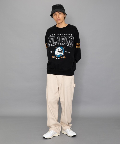 XLARGE（エクストララージ）の「HOCKEY CREWNECK SWEAT（スウェット・メンズ・レッド/グリーン/パープル/ブラック・S/M/L/XL）」の20枚目の写真