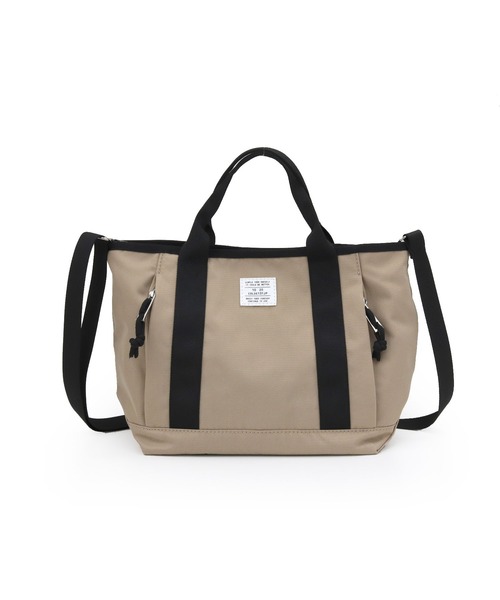 COLDE （コルデ）の「ファスナーポケット付き2wayナイロントートバッグ（トートバッグ・レディース・ブラック/グリーン/レオパード/ベージュ・FREE）」の20枚目の写真