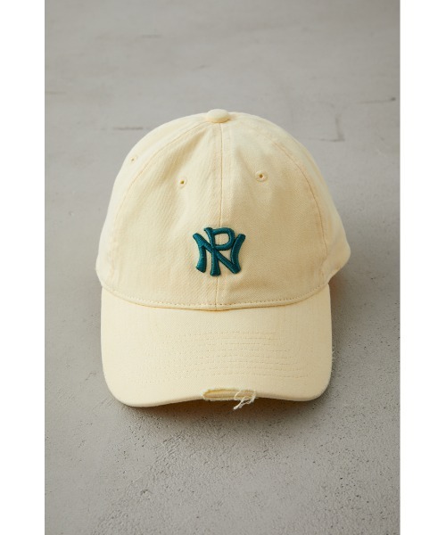 AZUL by moussy（アズールバイマウジー）の「NEO PREPPY EMBROIDERY CAP/ネオプレッピーエンブロイダリーキャップ（キャップ・メンズ・ブラック/イエロー/ホワイト系その他・FREE）」の12枚目の写真