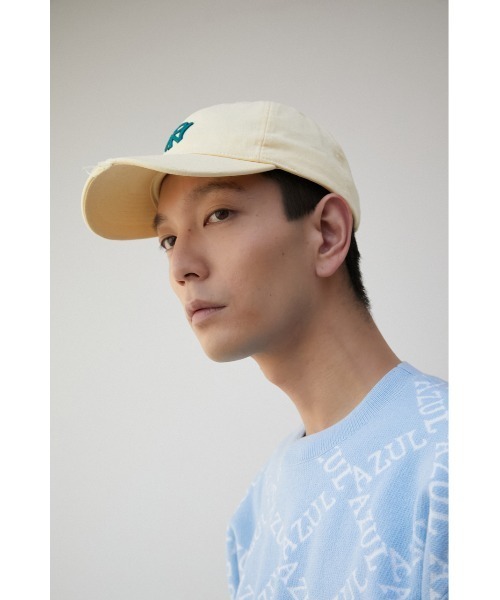 AZUL by moussy（アズールバイマウジー）の「NEO PREPPY EMBROIDERY CAP/ネオプレッピーエンブロイダリーキャップ（キャップ・メンズ・ブラック/イエロー/ホワイト系その他・FREE）」の13枚目の写真