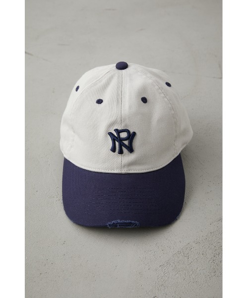 AZUL by moussy（アズールバイマウジー）の「NEO PREPPY EMBROIDERY CAP/ネオプレッピーエンブロイダリーキャップ（キャップ・メンズ・ブラック/イエロー/ホワイト系その他・FREE）」の18枚目の写真