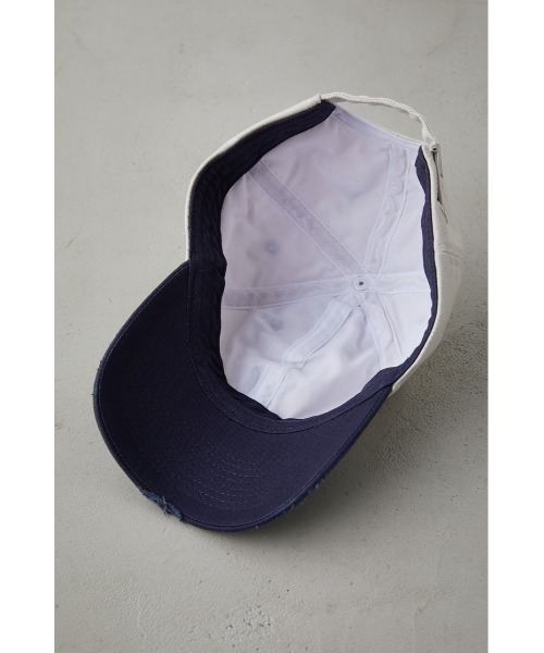 AZUL by moussy（アズールバイマウジー）の「NEO PREPPY EMBROIDERY CAP/ネオプレッピーエンブロイダリーキャップ（キャップ・メンズ・ブラック/イエロー/ホワイト系その他・FREE）」の7枚目の写真