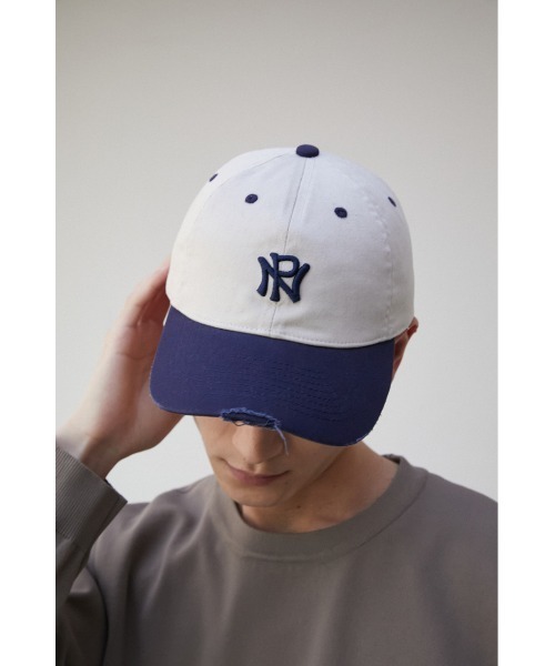 AZUL by moussy（アズールバイマウジー）の「NEO PREPPY EMBROIDERY CAP/ネオプレッピーエンブロイダリーキャップ（キャップ・メンズ・ブラック/イエロー/ホワイト系その他・FREE）」の11枚目の写真