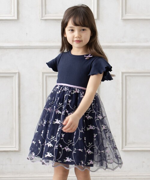 ANY（エニィ）の「刺繍チュールガーリー ワンピース（ワンピース