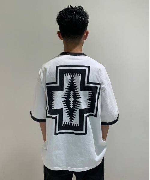 PENDLETON（ペンドルトン）の「PENDLETON/ペンドルトン　S/S RINGER TEE  リンガーティー　3275-2008（Tシャツ/カットソー・メンズ・オレンジ/ブルー/チャコールグレー・SMALL/MEDIUM/LARGE）」の2枚目の写真