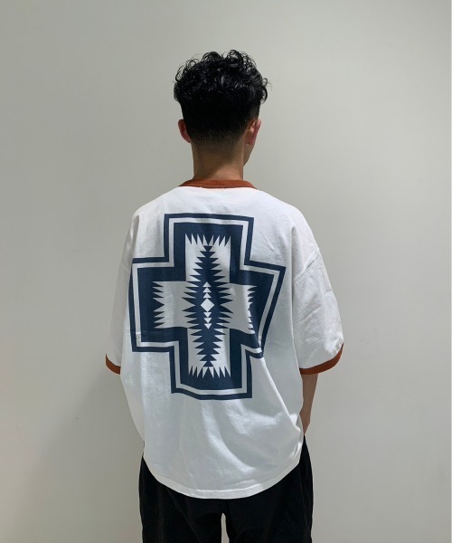 PENDLETON（ペンドルトン）の「PENDLETON/ペンドルトン　S/S RINGER TEE  リンガーティー　3275-2008（Tシャツ/カットソー・メンズ・オレンジ/ブルー/チャコールグレー・SMALL/MEDIUM/LARGE）」の3枚目の写真