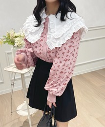 フラワープリントワッフルカーディガン【ZOZOTOWN限定アイテム】