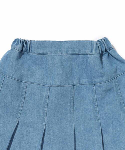 SHOO・LA・RUE（シューラルー）の「◆【110-140cm】インパン付きデニムプリーツスカート（デニムスカート・キッズ・ネイビー系5/ブルー系5・11/12/13/14）」の11枚目の写真