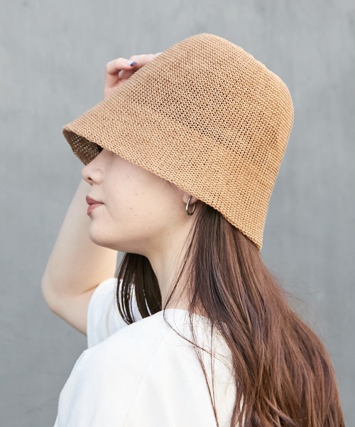 Actually（アクチュアリー）の「ペーパーサーモ ベルハット（ハット・レディース・アイボリー/ブラック/ブラウン・フリー）」の3枚目の写真