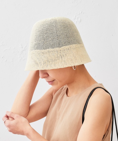 Actually（アクチュアリー）の「ペーパーサーモ ベルハット（ハット・レディース・アイボリー/ブラック/ブラウン・フリー）」の22枚目の写真