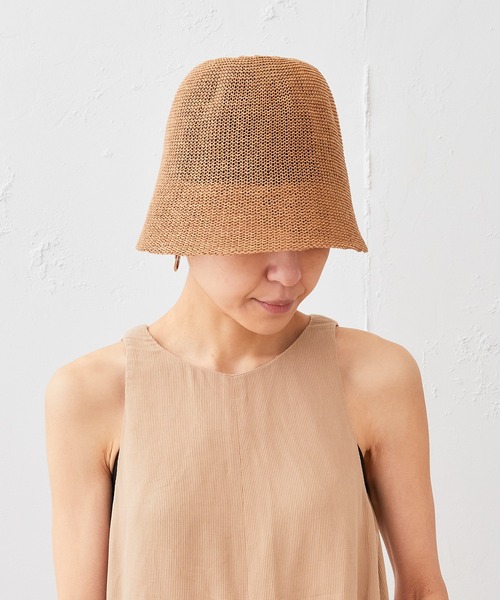 Actually（アクチュアリー）の「ペーパーサーモ ベルハット（ハット・レディース・アイボリー/ブラック/ブラウン・フリー）」の19枚目の写真