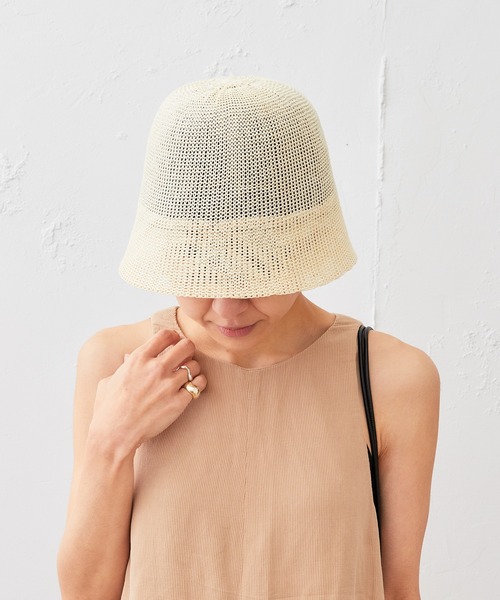 Actually（アクチュアリー）の「ペーパーサーモ ベルハット（ハット・レディース・アイボリー/ブラック/ブラウン・フリー）」の8枚目の写真