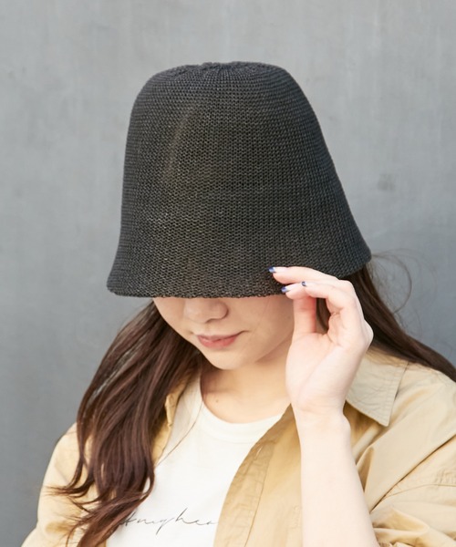 Actually（アクチュアリー）の「ペーパーサーモ ベルハット（ハット・レディース・アイボリー/ブラック/ブラウン・フリー）」の18枚目の写真