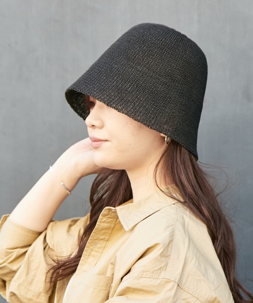 Actually（アクチュアリー）の「ペーパーサーモ ベルハット（ハット・レディース・アイボリー/ブラック/ブラウン・フリー）」の6枚目の写真