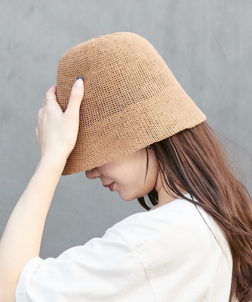 Actually（アクチュアリー）の「ペーパーサーモ ベルハット（ハット・レディース・アイボリー/ブラック/ブラウン・フリー）」の21枚目の写真