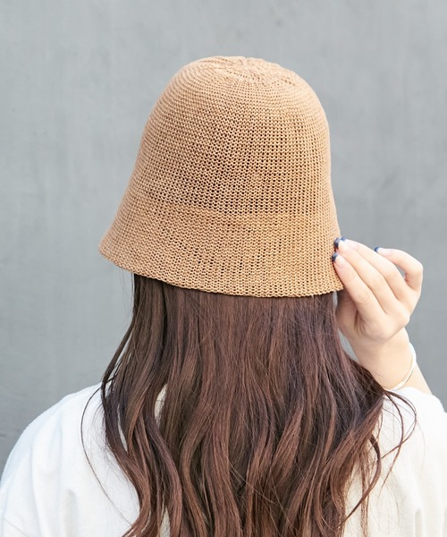 Actually（アクチュアリー）の「ペーパーサーモ ベルハット（ハット・レディース・アイボリー/ブラック/ブラウン・フリー）」の7枚目の写真