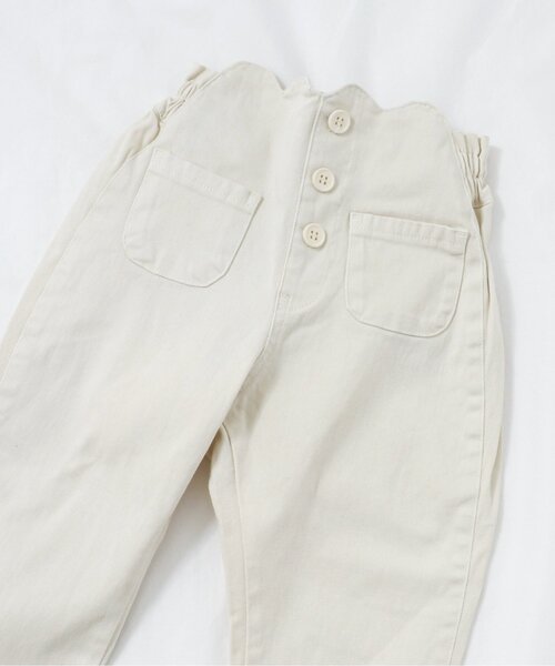 apres les cours（アプレレクール）の「ウエストスカラップパンツ（その他パンツ・キッズ・サーモンピンク/ブルー/アイボリー/サックスブルー・80/130/140/100/120/110/90）」の2枚目の写真