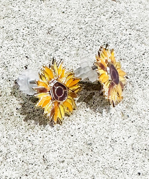 gargle ガーグル：アートシリーズ ゴッホ ひまわり ヒマワリ ピアス