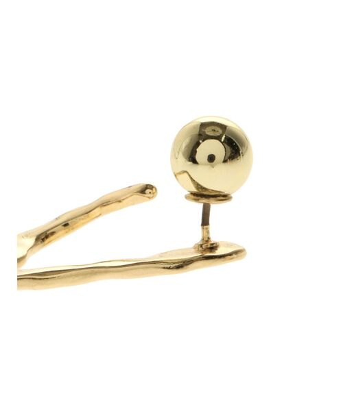 LAGUNAMOON（ラグナムーン）の「デフォメカーブピアス（ピアス（両耳用）・レディース・シルバー/ゴールド・FREE）」の4枚目の写真