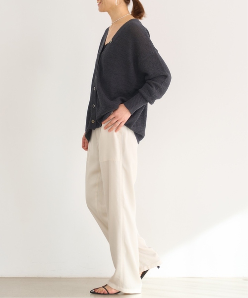 IENA（イエナ）の「《追加》アセテートライク ベイカーパンツ（その他パンツ・レディース・アイボリー/ブラック・36/34/38）」の15枚目の写真