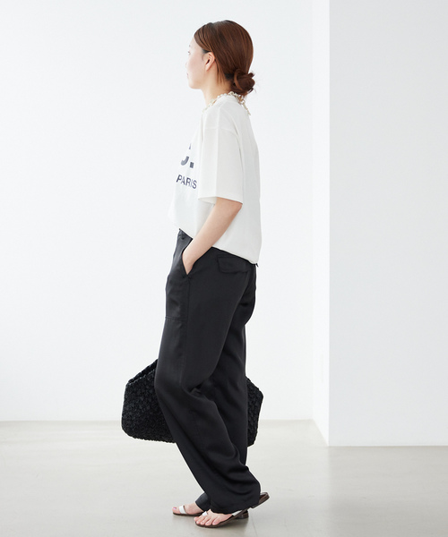 IENA（イエナ）の「《追加》アセテートライク ベイカーパンツ（その他パンツ・レディース・アイボリー/ブラック・36/34/38）」の22枚目の写真