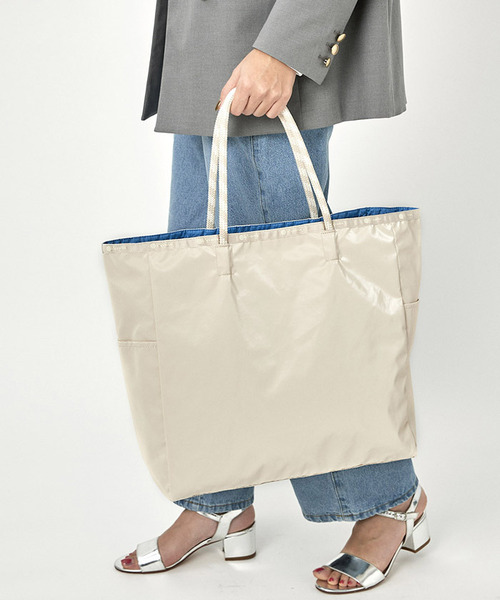 LeSportsac（レスポートサック）の「SHINE LG 2WAY TOTE カーキ