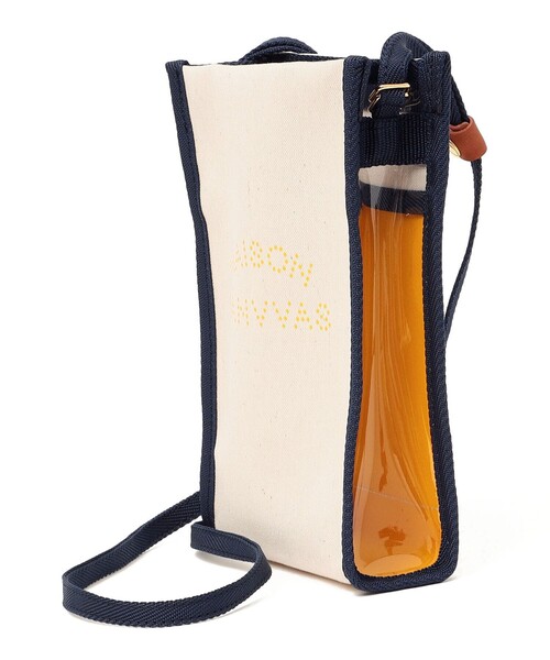 MAISON CANVVAS（メゾンキャンバス）の「MAISON CANVVAS: キャンバス マルチ モバイル ショルダー バッグ（ショルダーバッグ・レディース・ブラック/オフホワイト・ONE SIZE）」の5枚目の写真