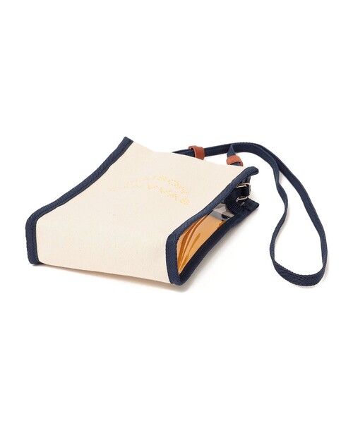 MAISON CANVVAS（メゾンキャンバス）の「MAISON CANVVAS: キャンバス マルチ モバイル ショルダー バッグ（ショルダーバッグ・レディース・ブラック/オフホワイト・ONE SIZE）」の6枚目の写真