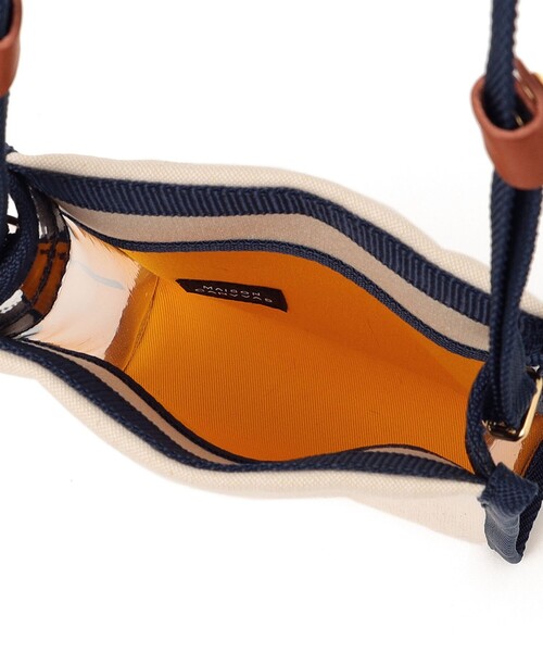 MAISON CANVVAS（メゾンキャンバス）の「MAISON CANVVAS: キャンバス マルチ モバイル ショルダー バッグ（ショルダーバッグ・レディース・ブラック/オフホワイト・ONE SIZE）」の12枚目の写真