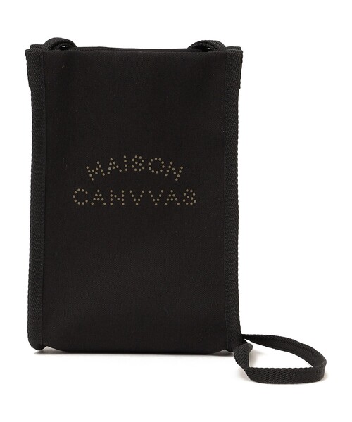 MAISON CANVVAS（メゾンキャンバス）の「MAISON CANVVAS: キャンバス マルチ モバイル ショルダー バッグ（ショルダーバッグ・レディース・ブラック/オフホワイト・ONE SIZE）」の14枚目の写真
