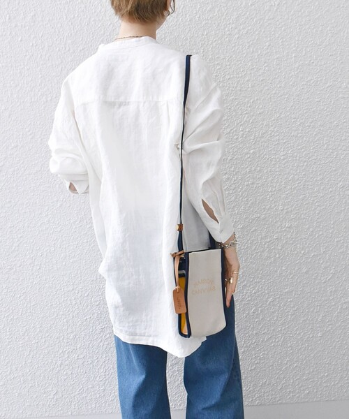 MAISON CANVVAS（メゾンキャンバス）の「MAISON CANVVAS: キャンバス マルチ モバイル ショルダー バッグ（ショルダーバッグ・レディース・ブラック/オフホワイト・ONE SIZE）」の17枚目の写真