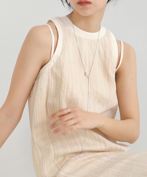 アメリカンスリーブシアーワンピース