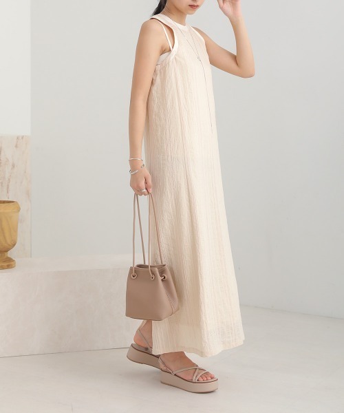 アメリカンスリーブシアーワンピース